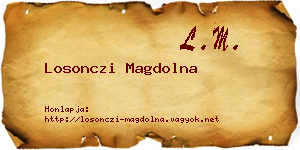 Losonczi Magdolna névjegykártya